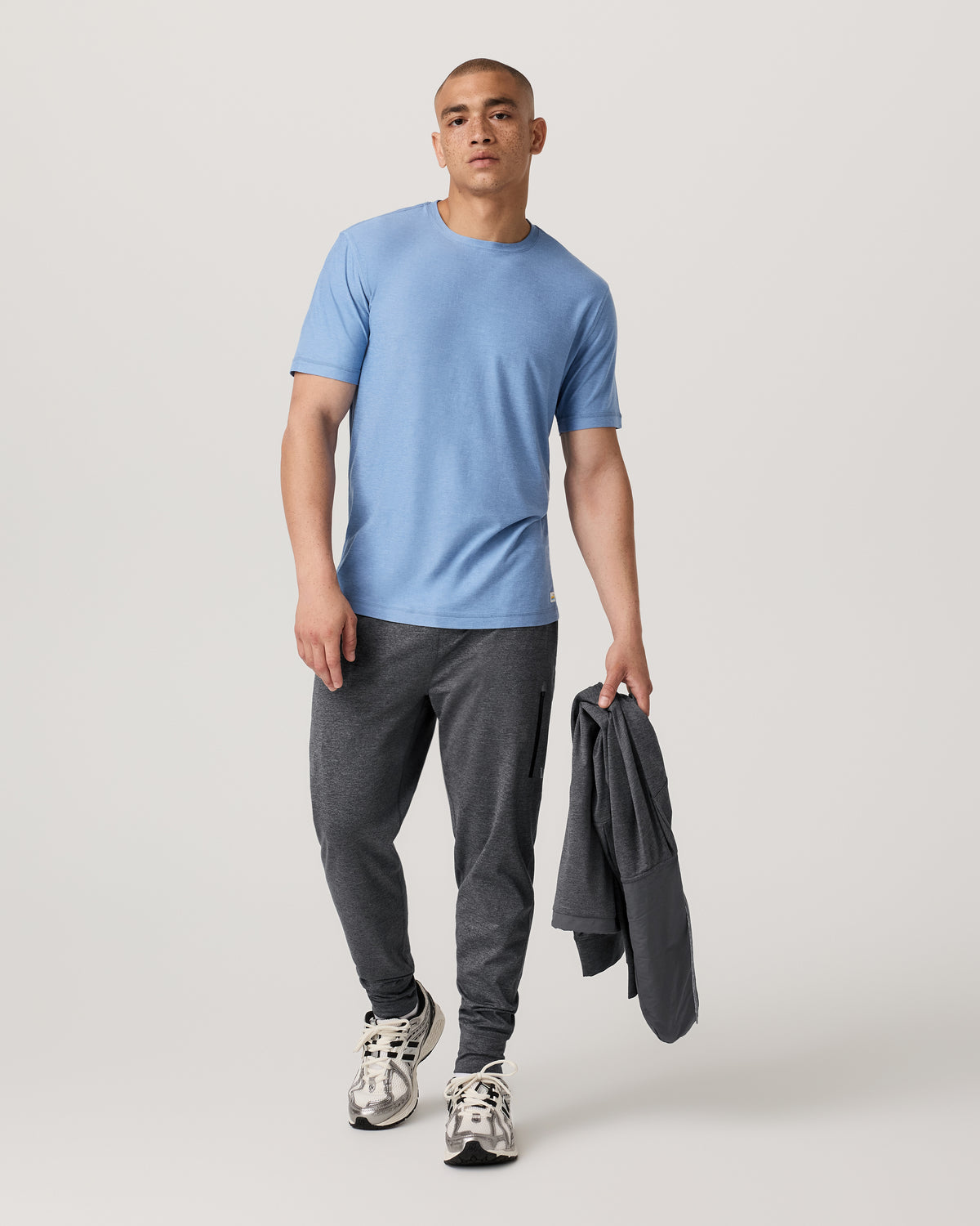 Strato Tech Tee Women's Isle Blue Heather T-Shirt - Vuori Clothing