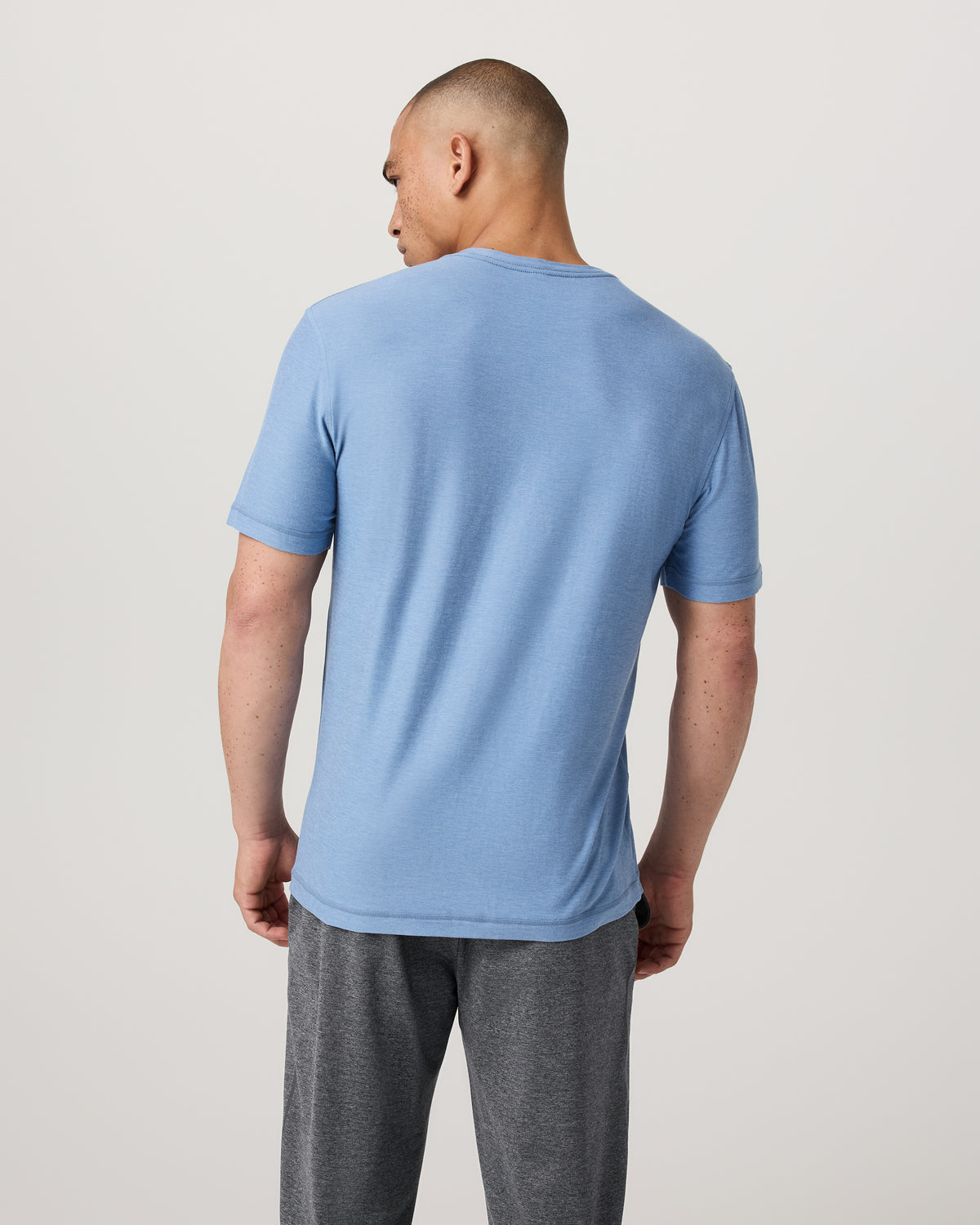 Strato Tech Tee Women's Isle Blue Heather T-Shirt - Vuori Clothing