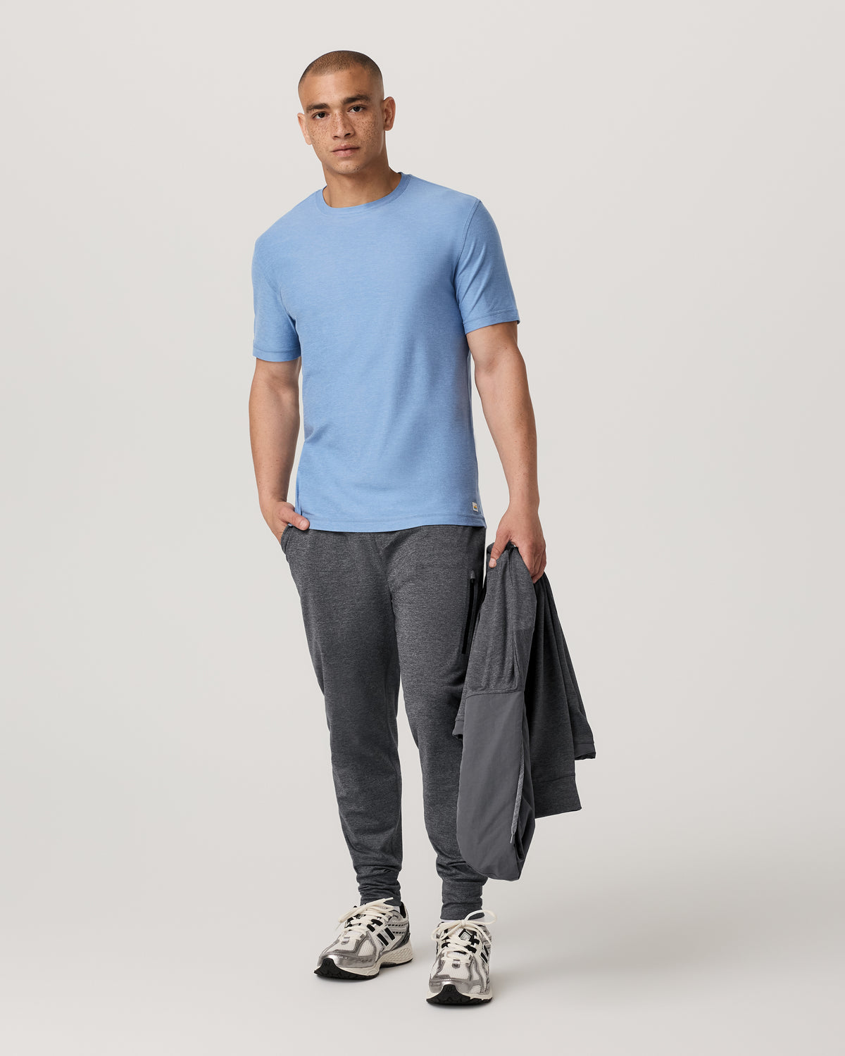 Strato Tech Tee Women's Isle Blue Heather T-Shirt - Vuori Clothing