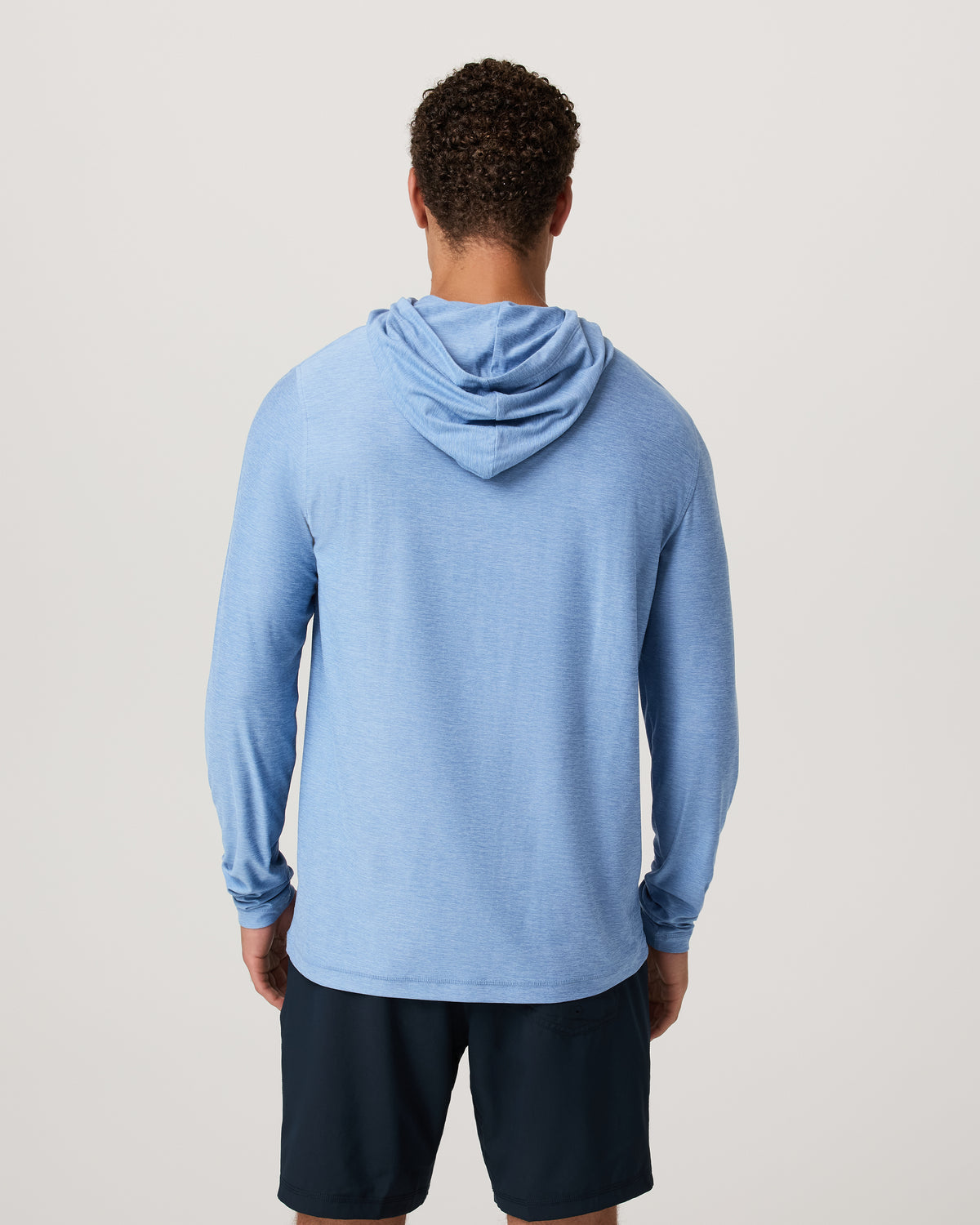 Strato Tech Hoodie Men's Isle Blue Heather Hoodie - Vuori Clothing