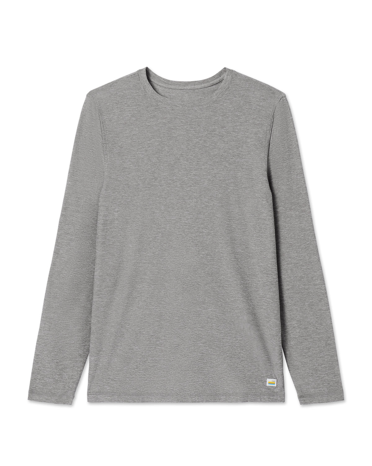 Long-Sleeve Strato Tech Tee Heather Grey Shirt - Vuori Clothing