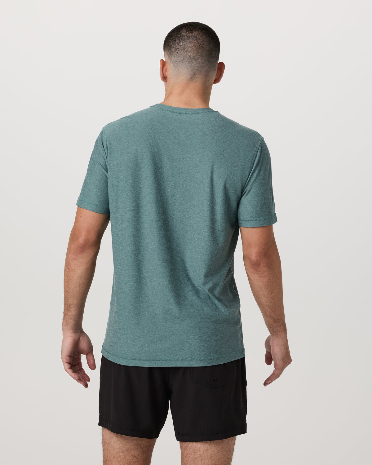 Strato Tech Tee Men's Bluegrass Heather T-Shirt - Vuori Clothing