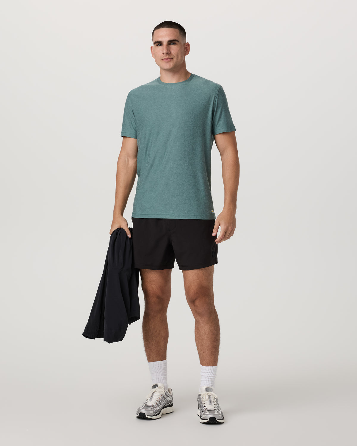 Strato Tech Tee Men's Bluegrass Heather T-Shirt - Vuori Clothing