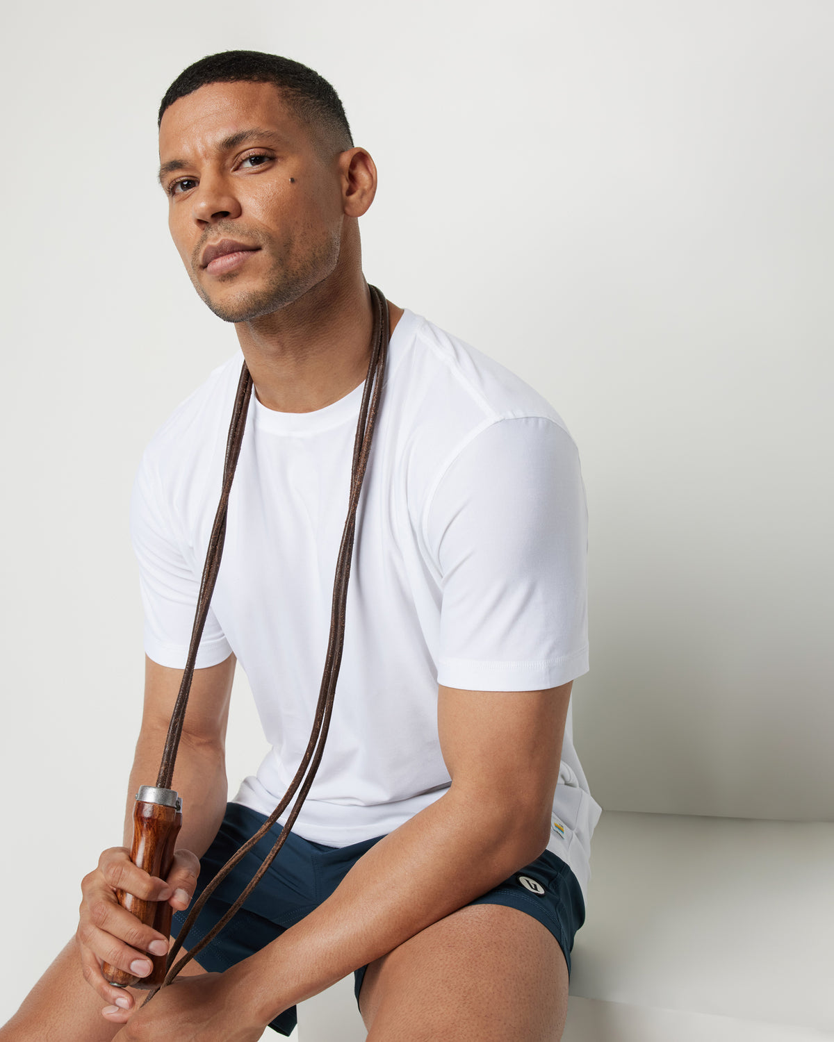 Strato Tech Tee Men's White Tech Shirt - Vuori Clothing