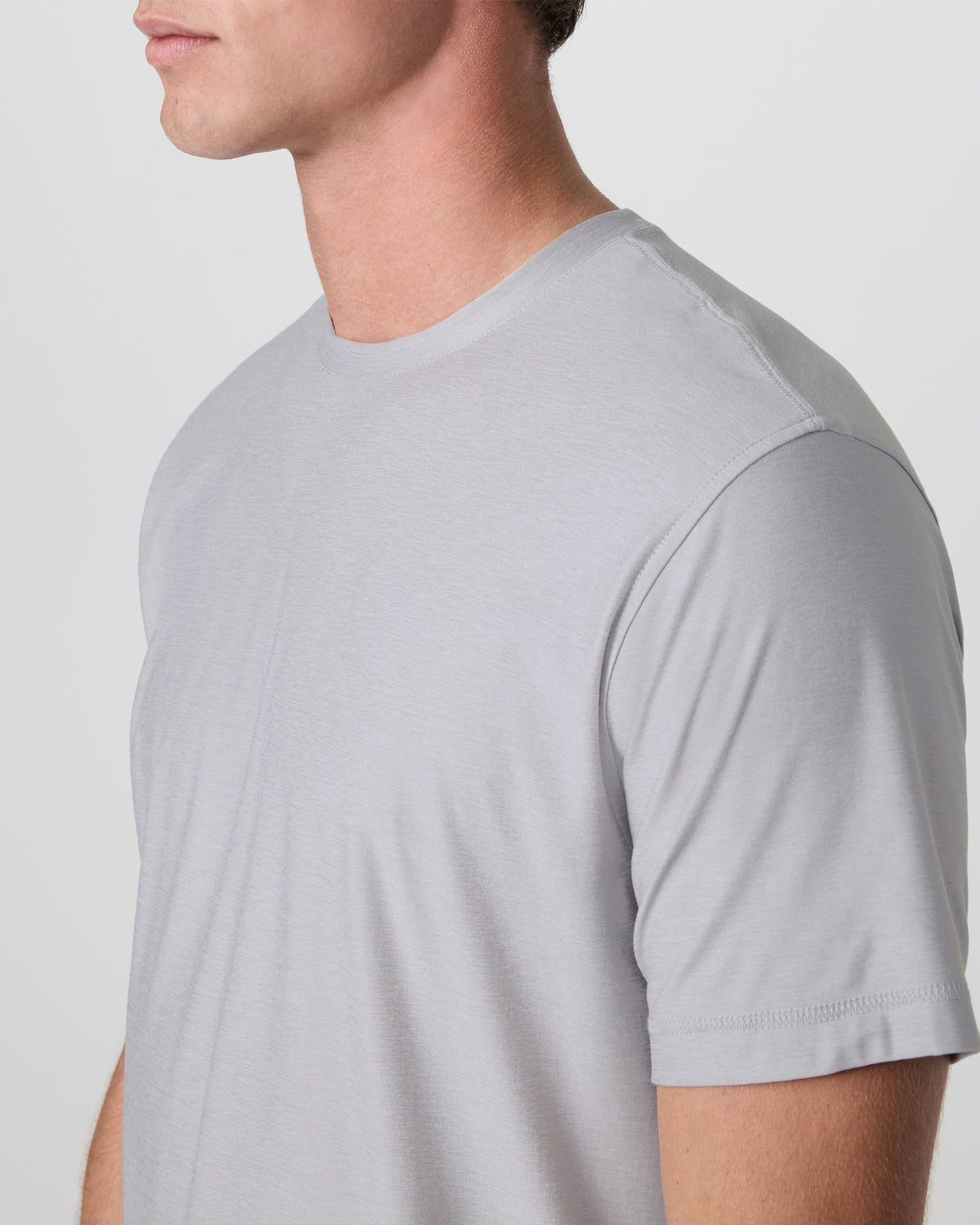 Strato Tech Tee Platinum White Tech Workout Shirt - Vuori Clothing