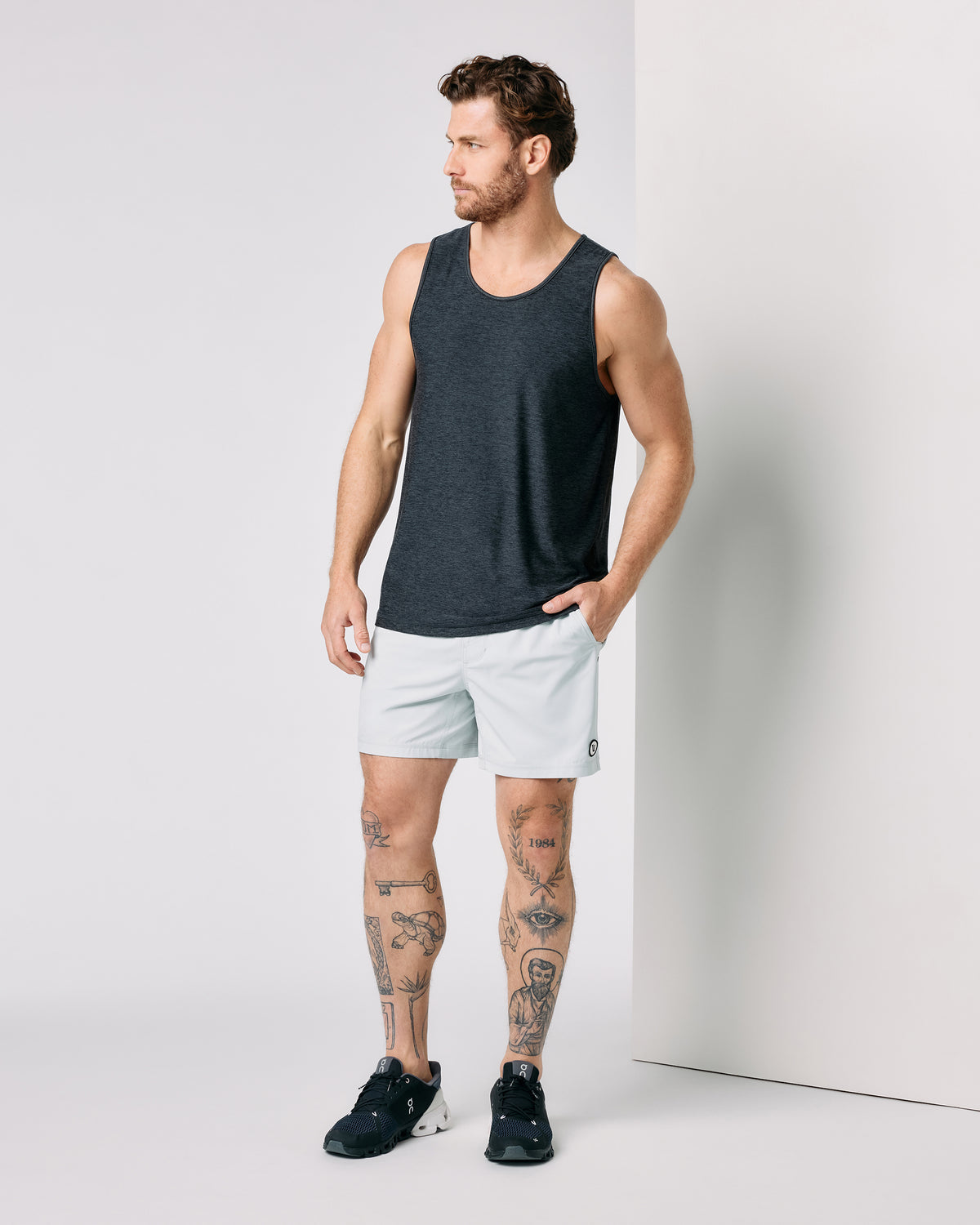 Strato Tech Tank Charcoal Heather - Vuori Clothing