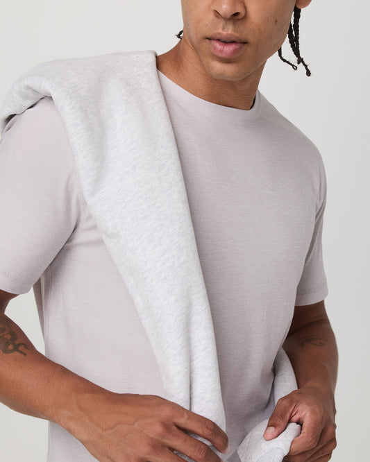 Strato Tech Tee Men's Thistle Heather Performance Shirt - Vuori Clothing