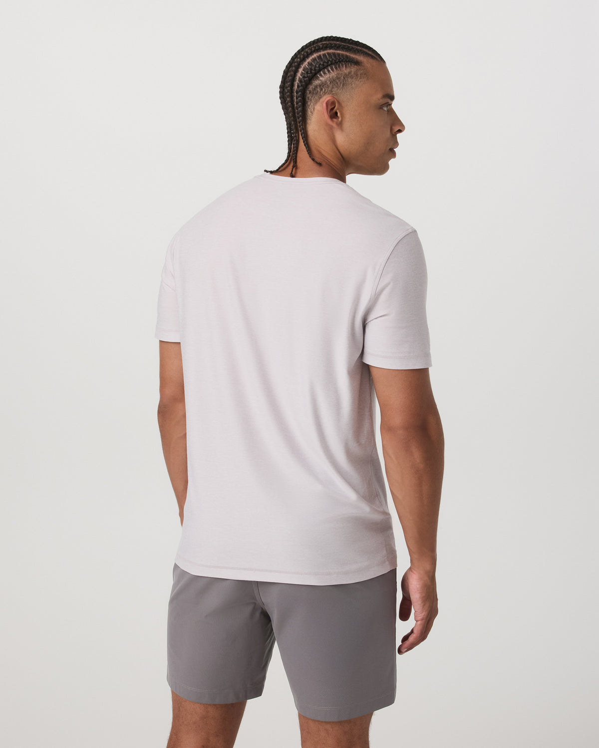Strato Tech Tee Men's Thistle Heather Performance Shirt - Vuori Clothing