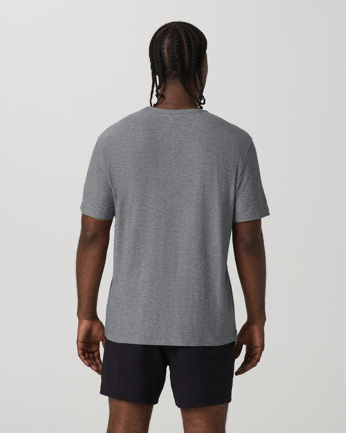 Short Sleeve Strato Tech Tee - Relaxed Fit Heather Grey - Vuori Clothing