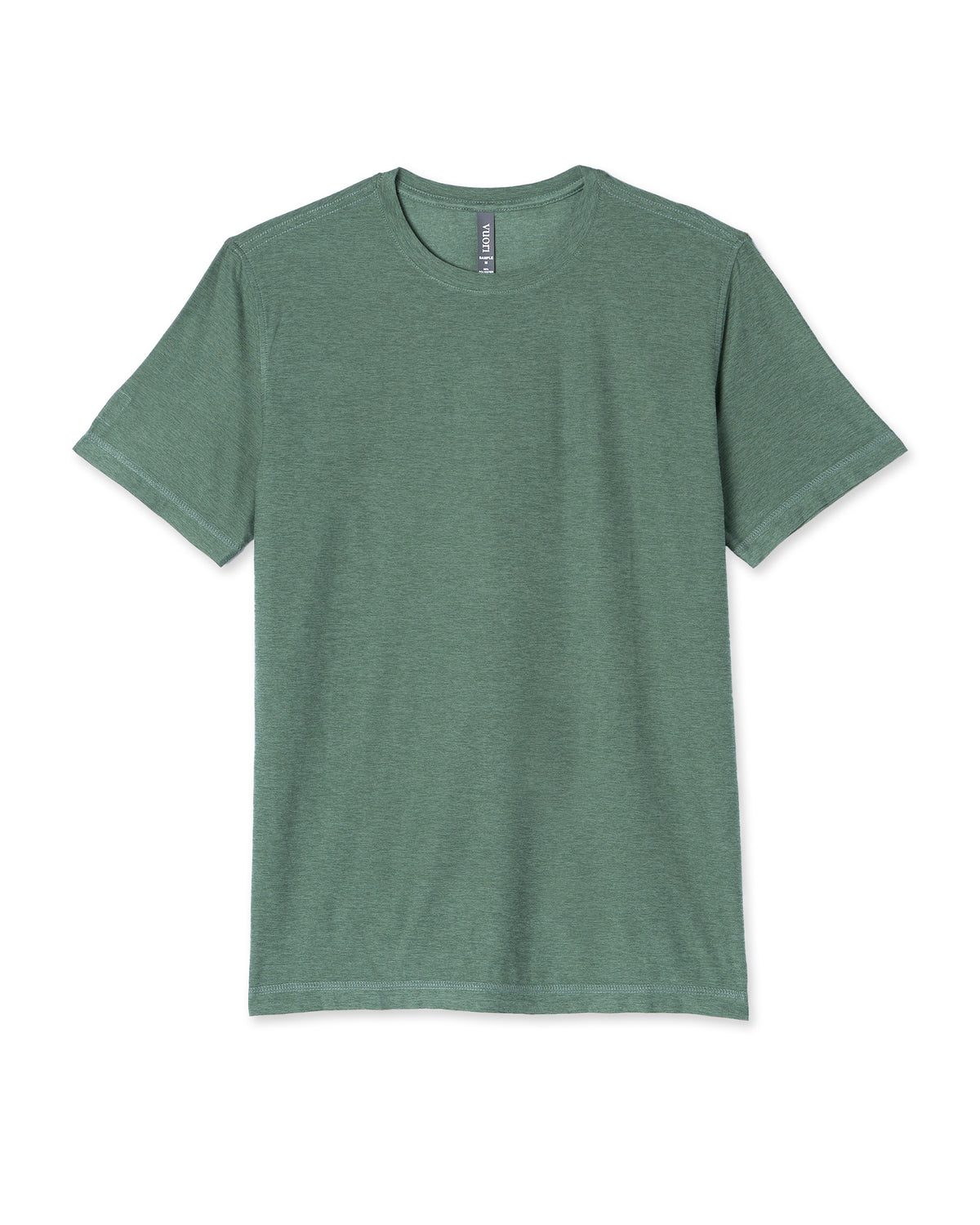 Strato Tech Tee Men's Sea Pine Heather Workout Shirt - Vuori Clothing