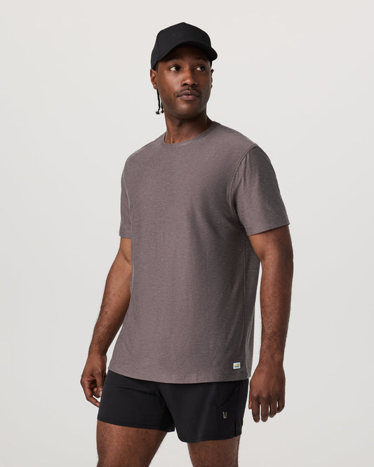 Men's Short Sleeve Strato Tee - Relaxed Fit Huckleberry - Vuori Clothing