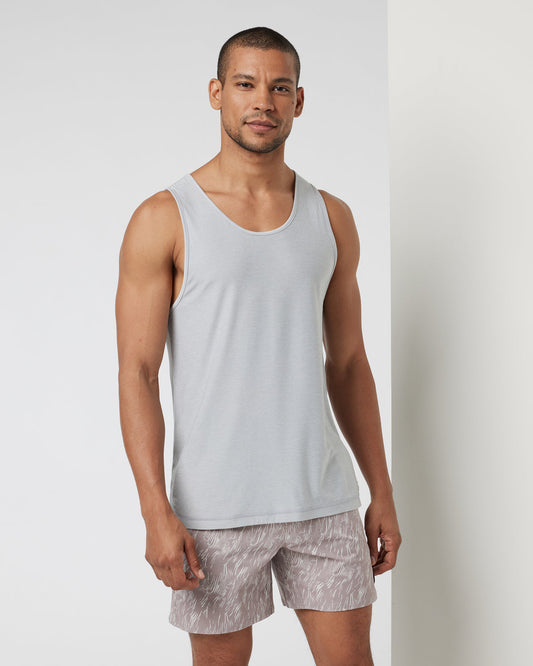 Strato Tech Tank Men's Platinum Heather Tank - Vuori Clothing