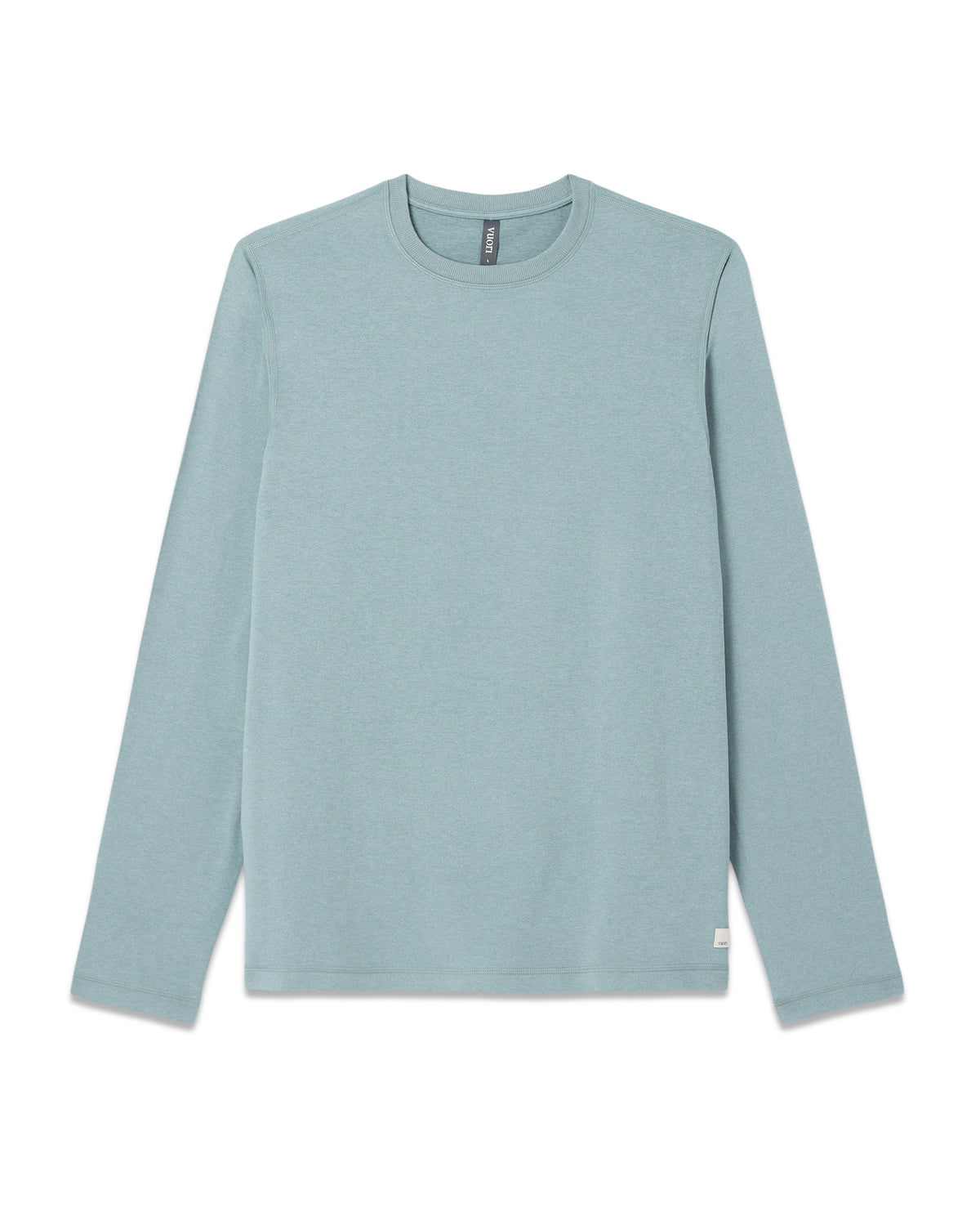Long Sleeve Ponto Performance Tee Misty Blue Heather - Vuori Clothing