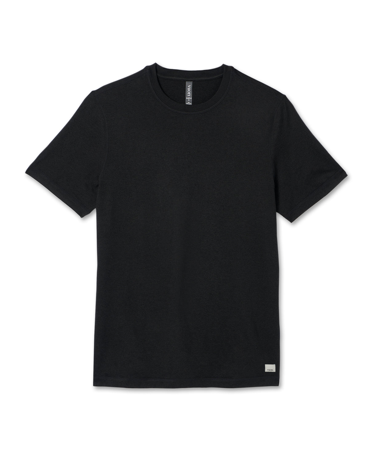 Short Sleeve Ponto Performance Tee Black Heather - Vuori Clothing