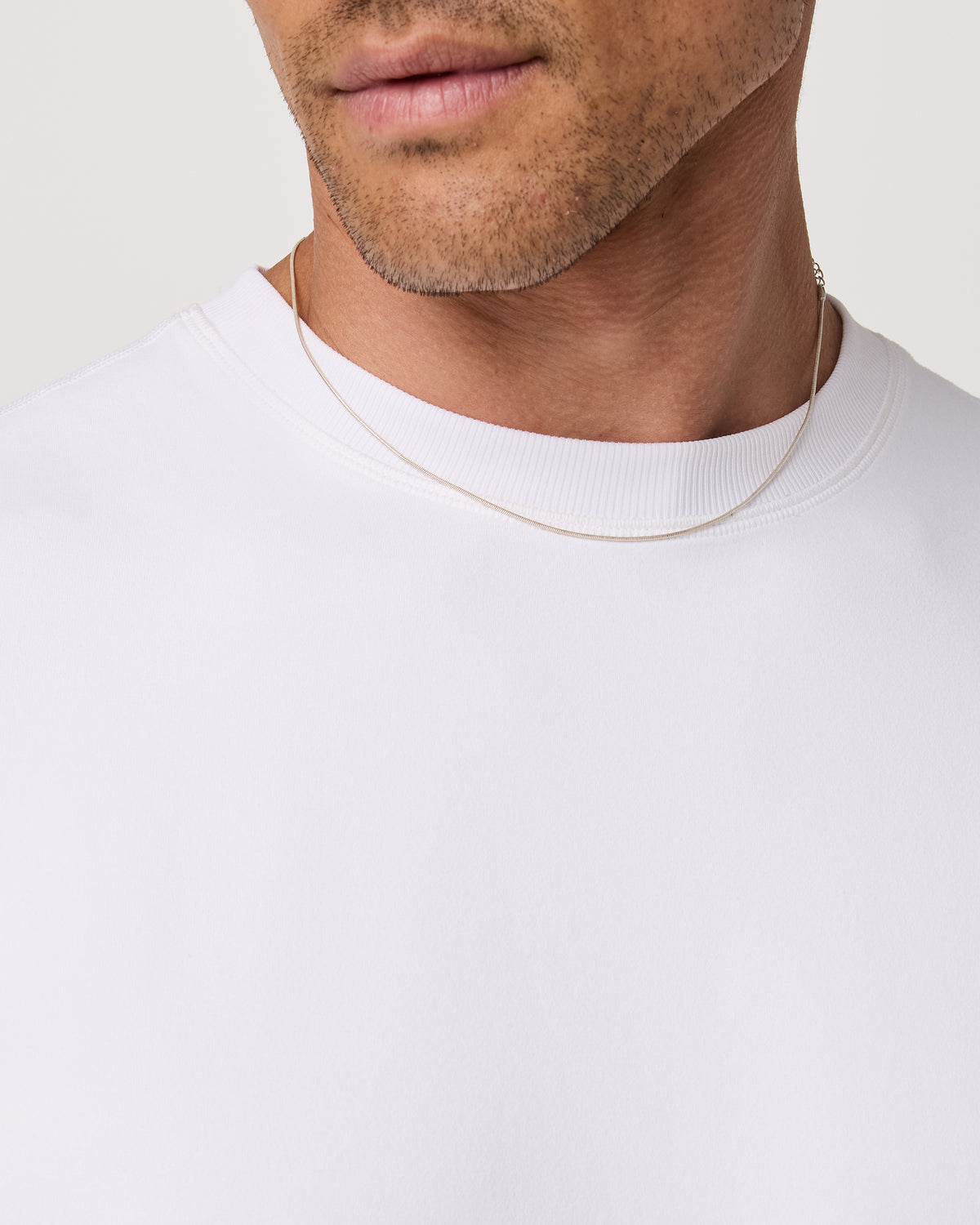 Men's Short Sleeve Ponto Tee - Relaxed White - Vuori Clothing