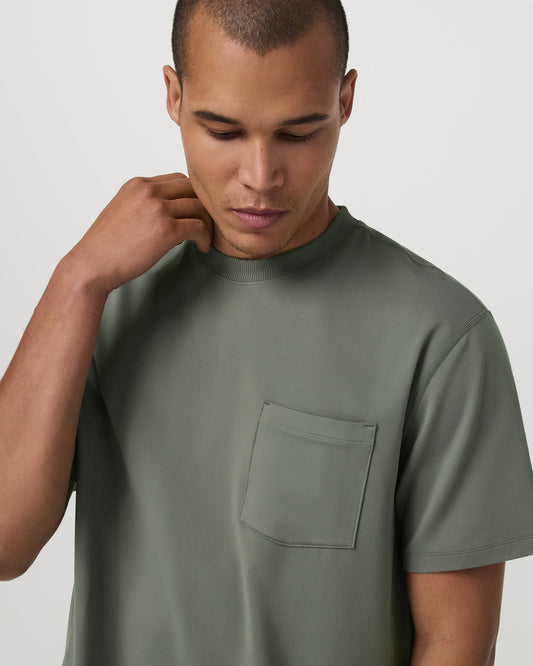 Short Sleeve Ponto Pocket Tee - Relaxed Fit Light Oregano - Vuori Clothing