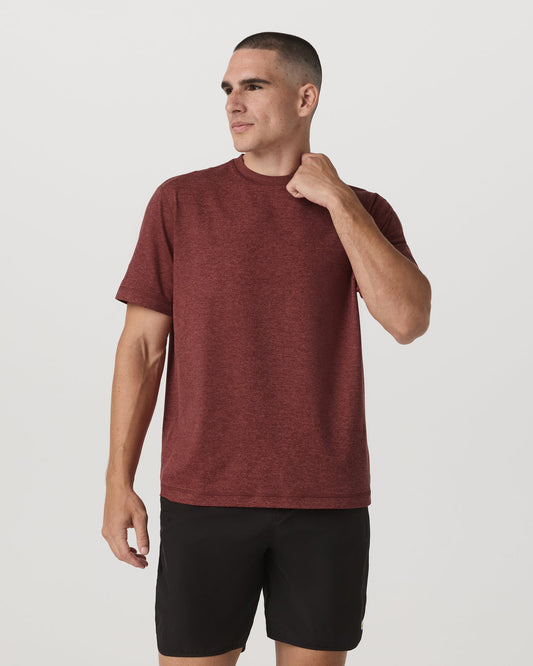 Men's Short Sleeve Ponto Tee - Relaxed Spiced Apple - Vuori Clothing