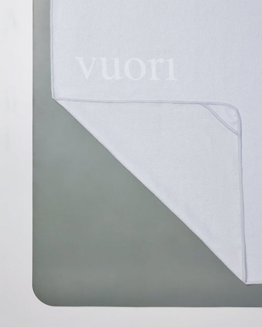 Yoga Mat Towel Frost Grey Yoga Mat Towel - Vuori Clothing