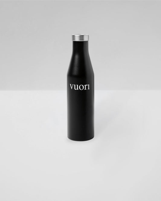 S6 Wordmark Mizu Water Bottle Black Insulated Bottle - Vuori Clothing