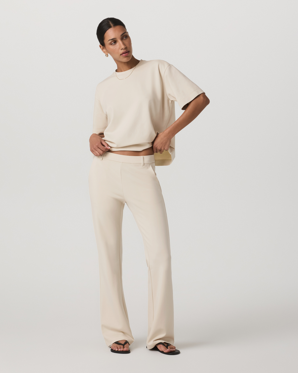 Maven Slim Bootcut Pant Women's Bone Bootcut Pants - Vuori Clothing