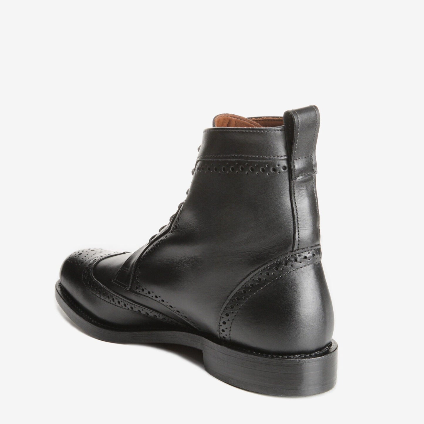 Dalton Wingtip Dress Boots - Black
