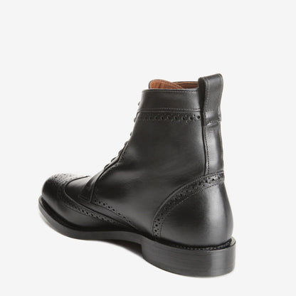 Dalton Wingtip Dress Boots - Black