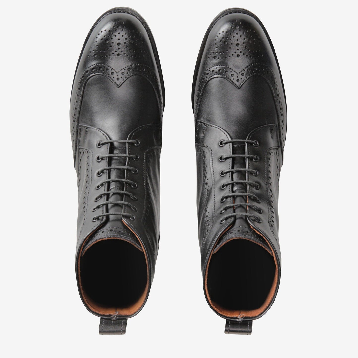 Dalton Wingtip Dress Boots - Black