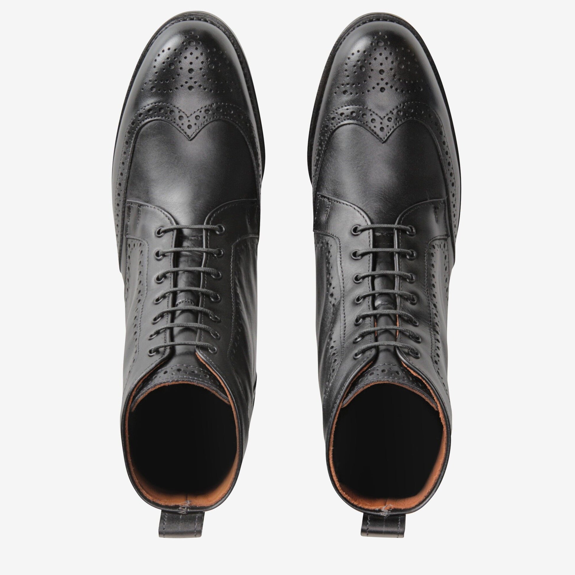 Dalton Wingtip Dress Boots - Black
