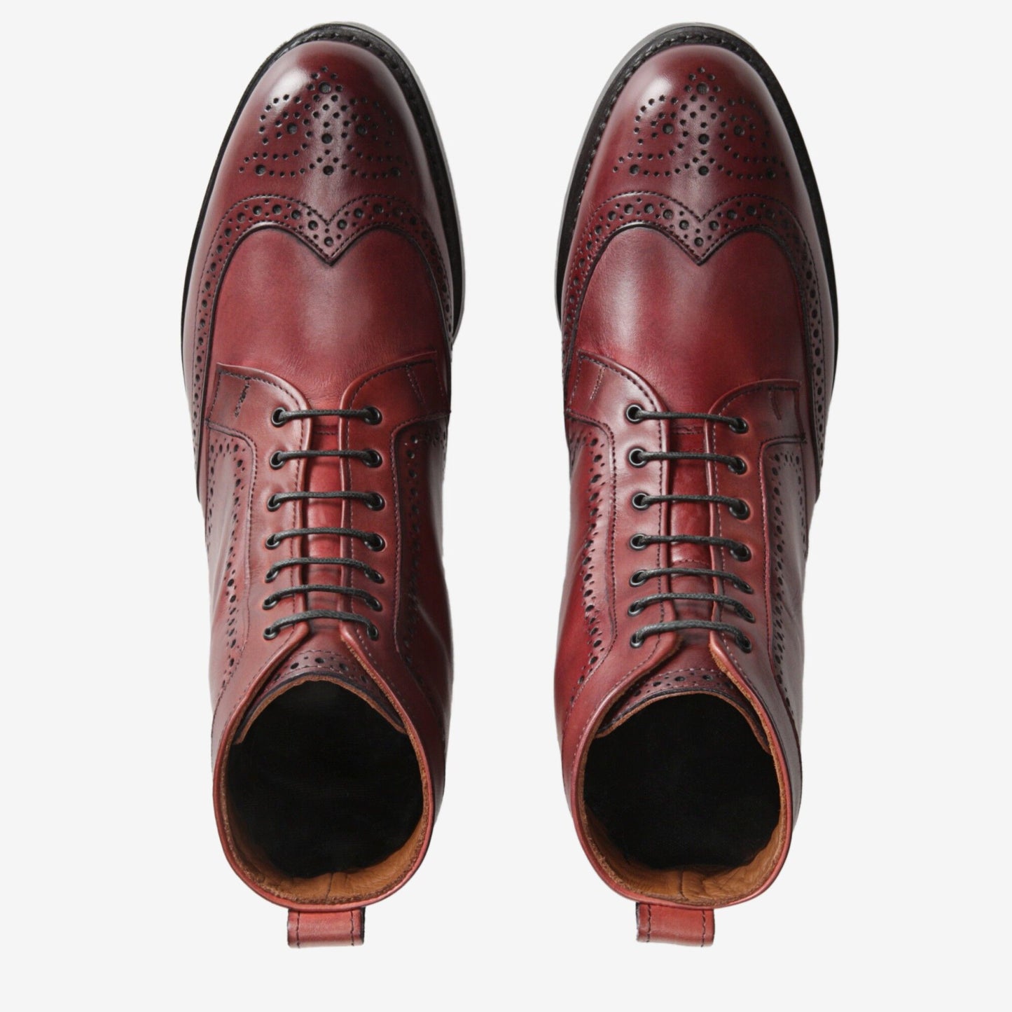 Dalton Wingtip Dress Boots - Oxblood