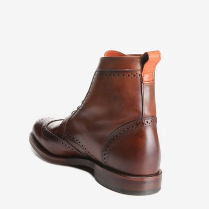 Dalton Wingtip Dress Boots - Dark Chili