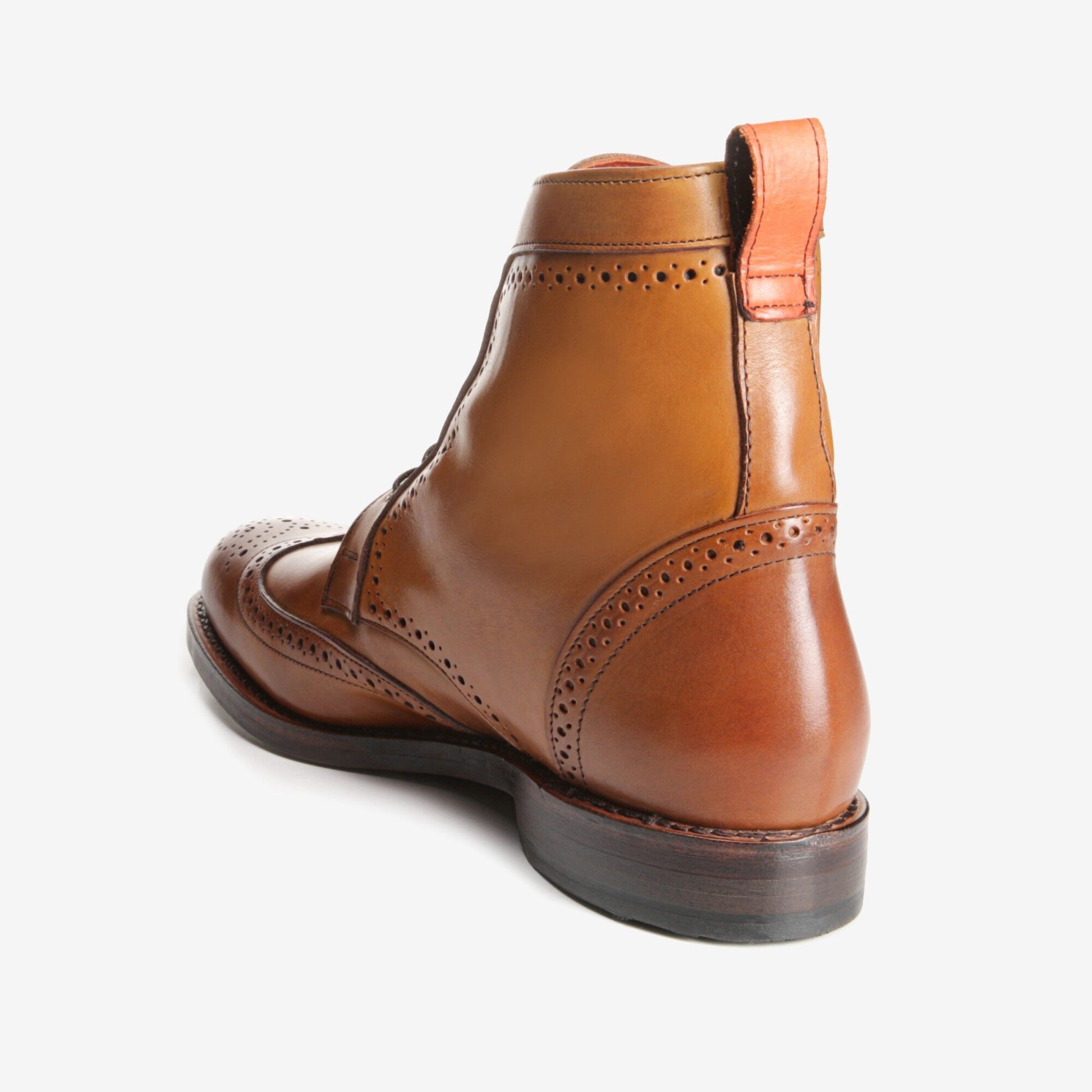 Dalton Wingtip Dress Boots - Walnut