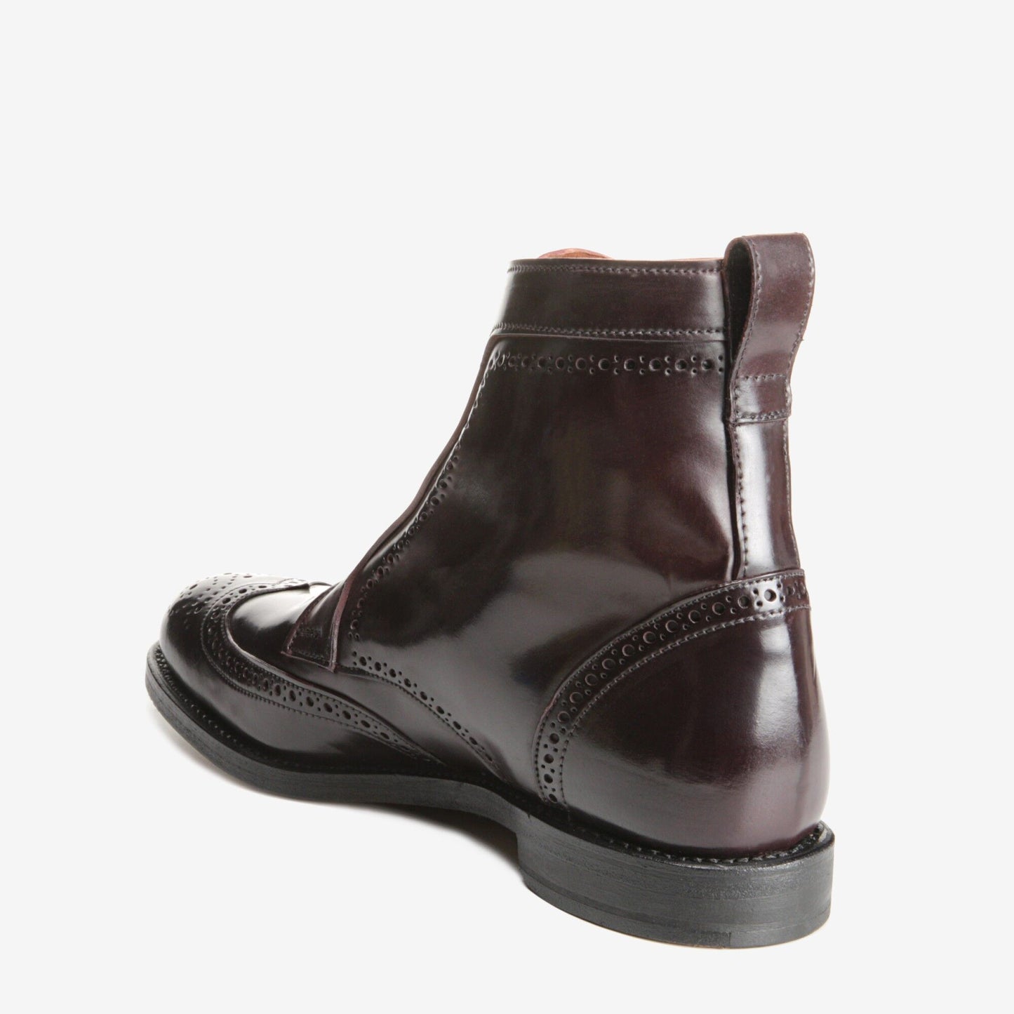 Dalton Shell Cordovan Dress Boots - Burgundy