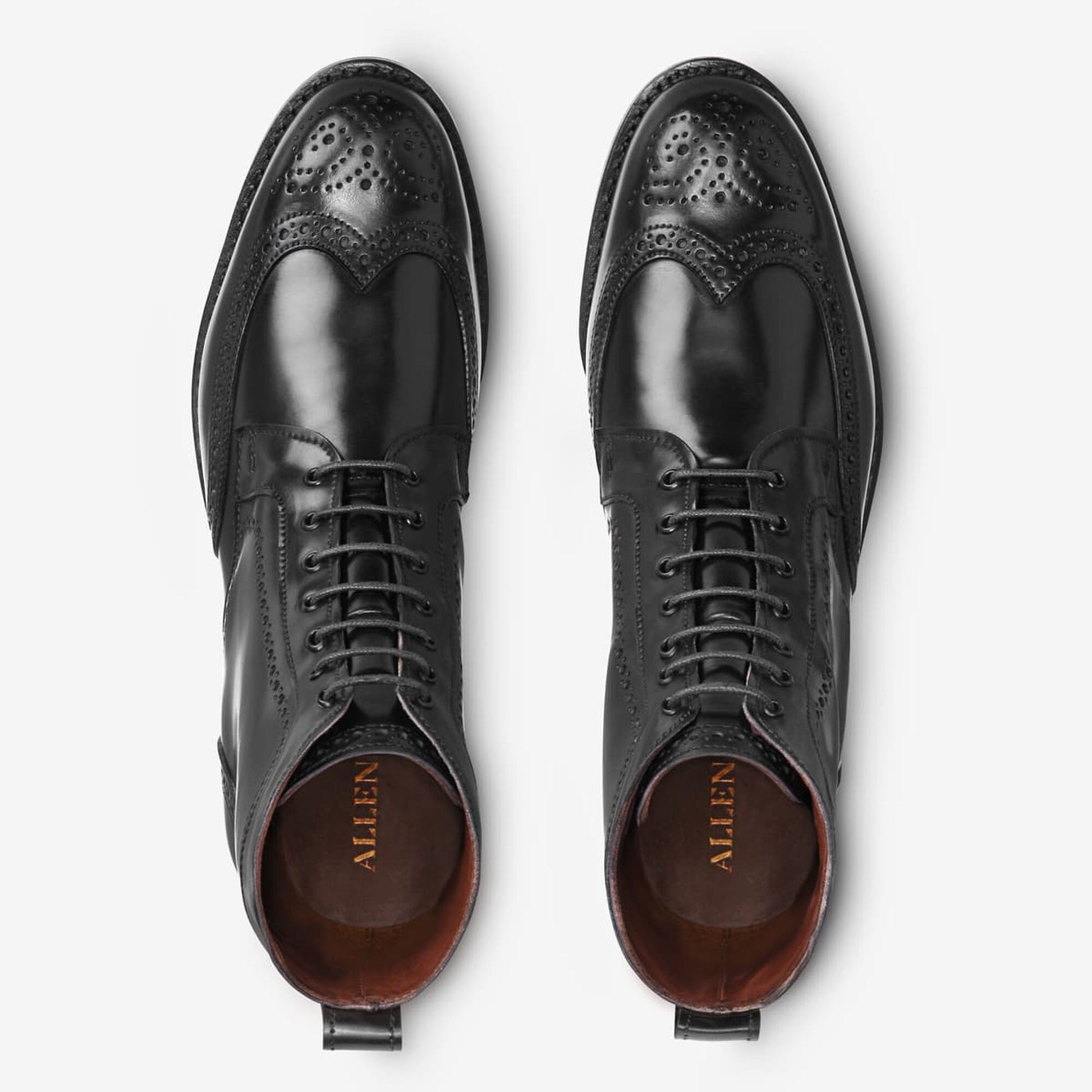 Dalton Shell Cordovan Dress Boots - Black