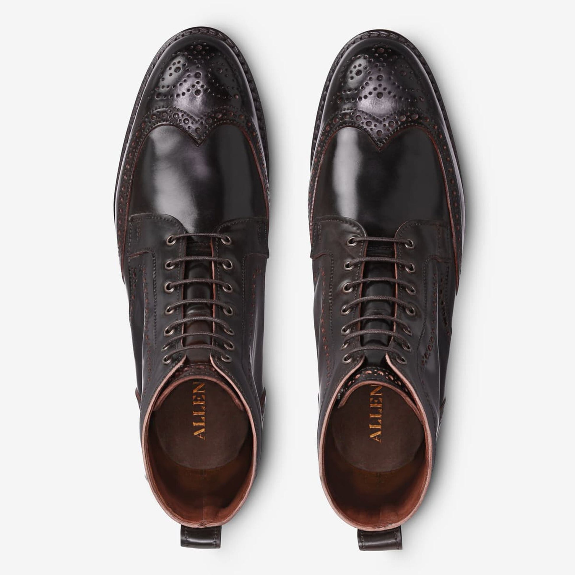 Dalton Shell Cordovan Dress Boots - Brown