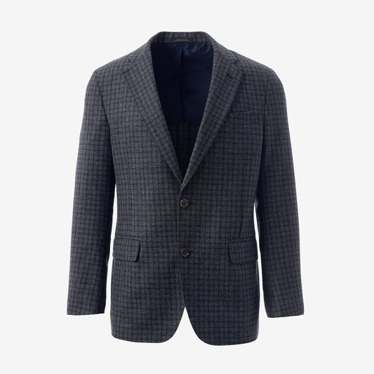 The Freedom Checkered Blazer by Southwick - Grey/Brown