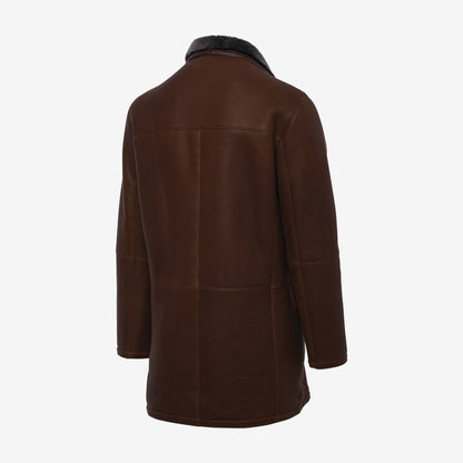 Silky Shearling Jacket - Cognac