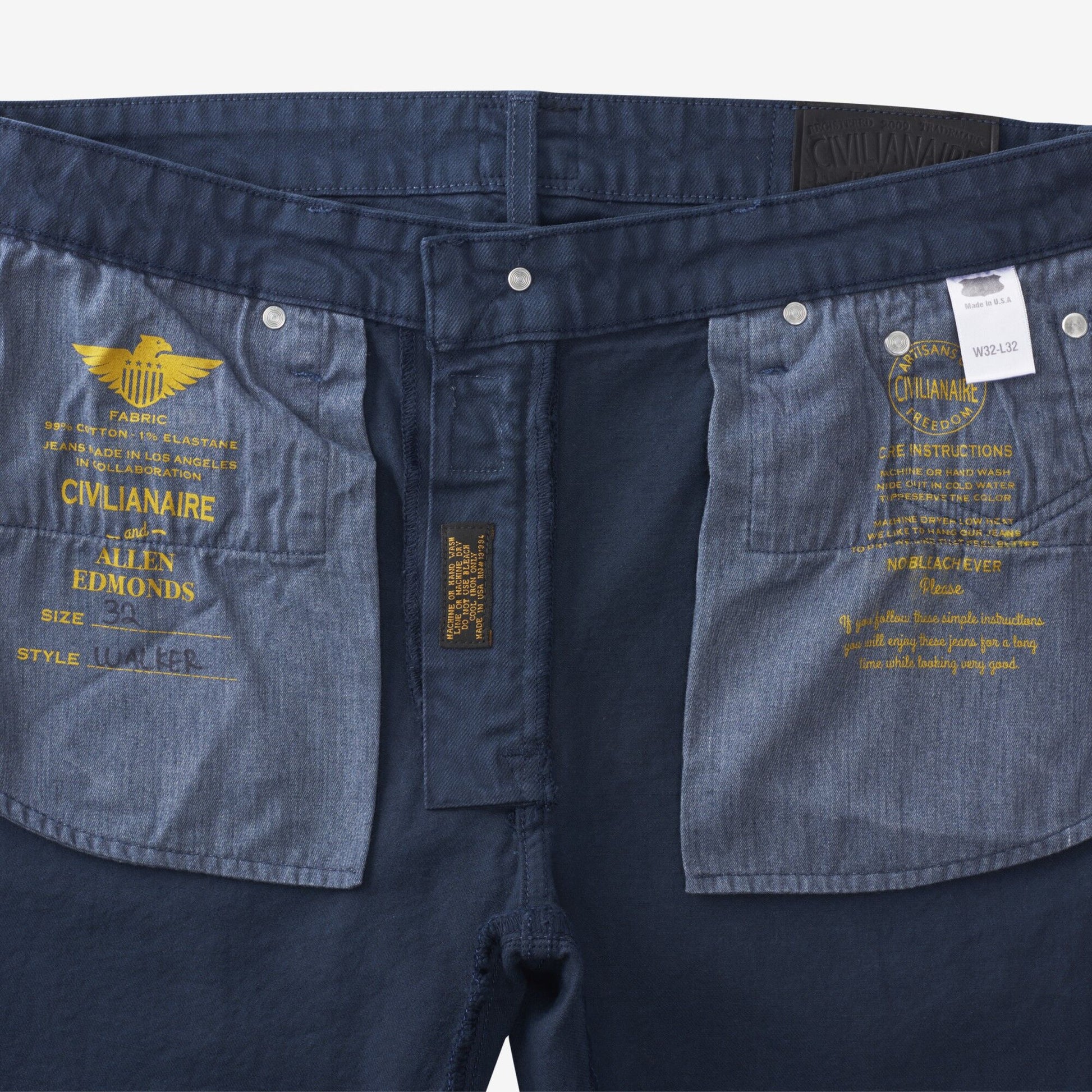 Walker Slim Straight Leg Jean in Dark Rinse by Civilianaire - Dark Rinse