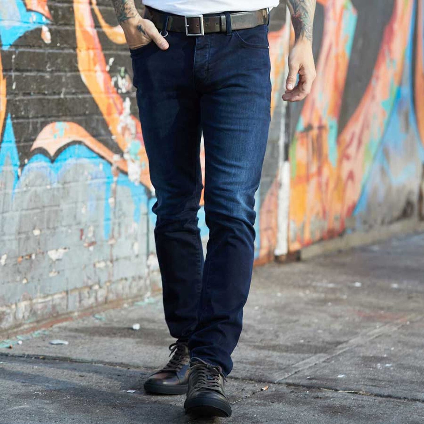 Walker Slim Straight Leg Jean in Dark Rinse by Civilianaire - Dark Rinse