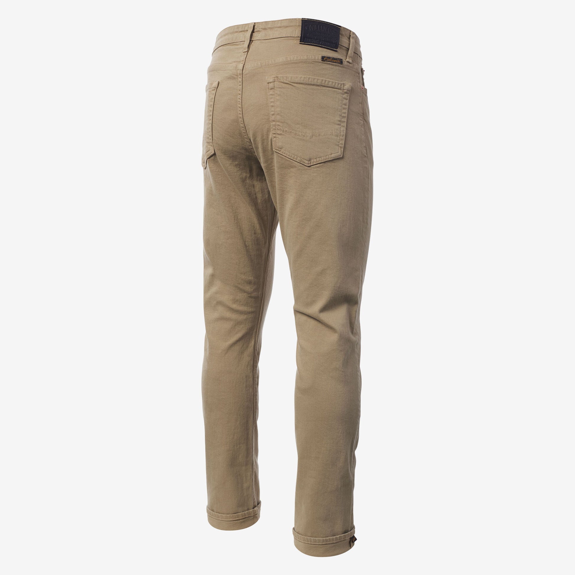 Walker Slim Straight Leg Jean in Khaki by Civilianaire - Khaki