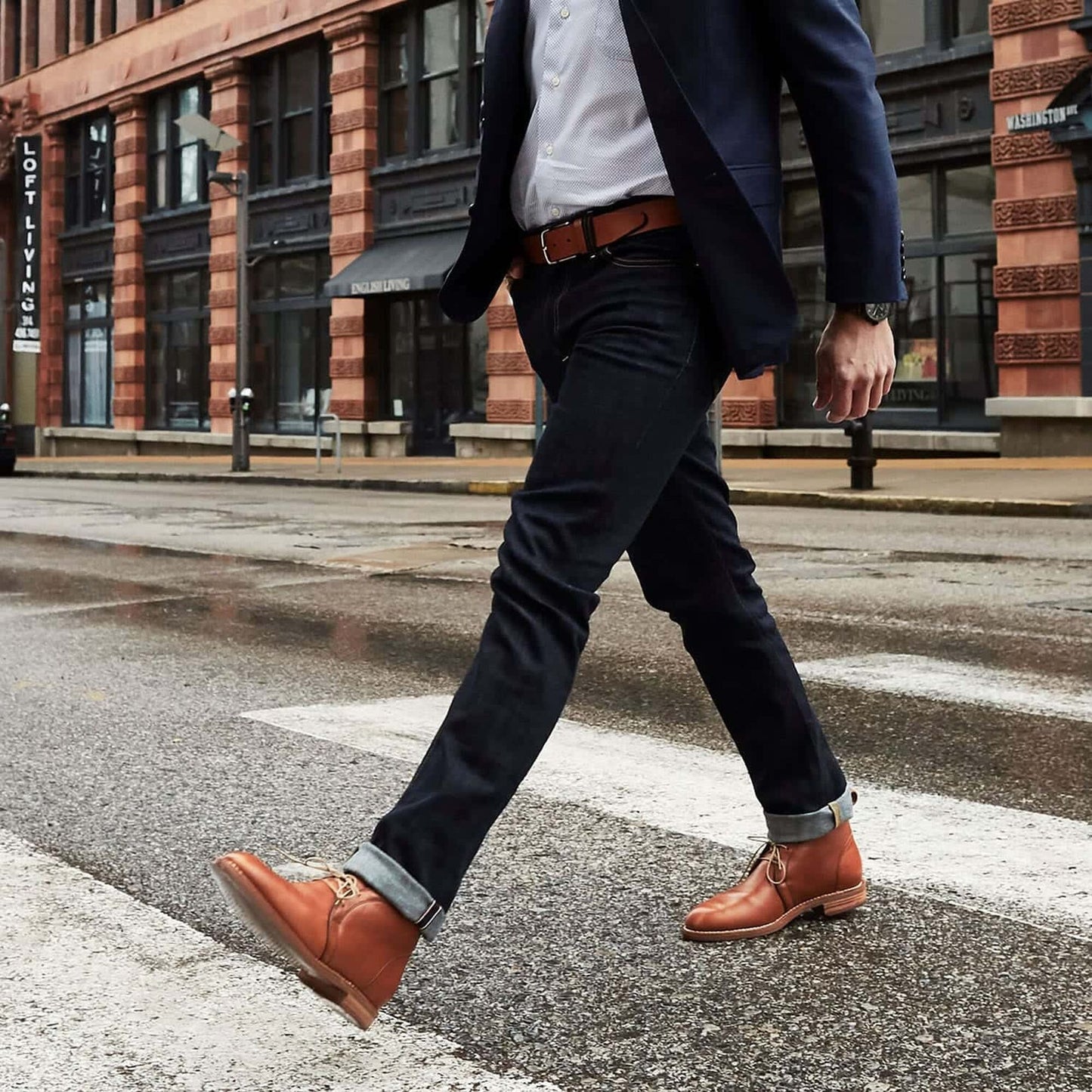 Walker Slim Straight Leg Jean in Raw Selvage by Civilianaire - Raw Selvage