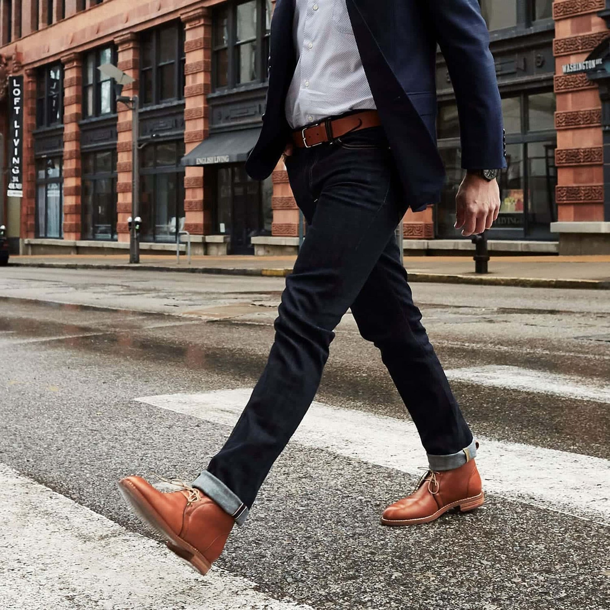 Walker Slim Straight Leg Jean in Raw Selvage by Civilianaire - Raw Selvage