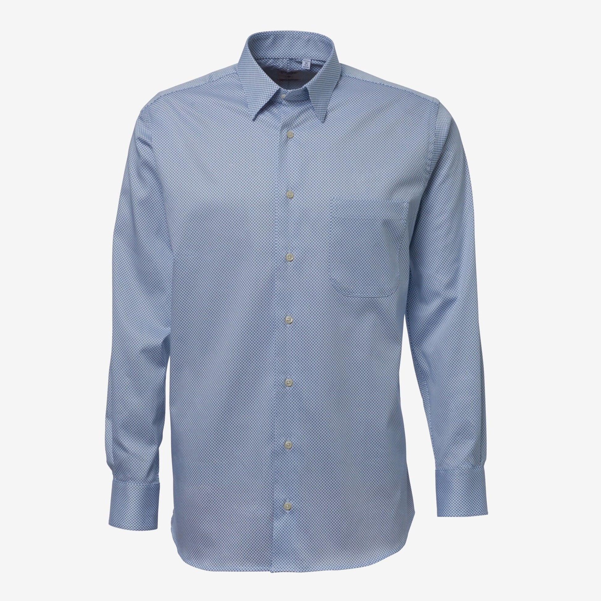 Micro Print Sport Shirt by Gitman Brothers - Light Blue