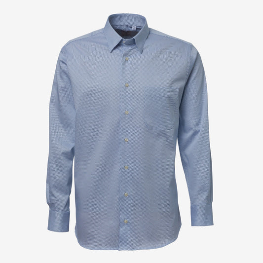 Micro Print Sport Shirt by Gitman Brothers - Light Blue