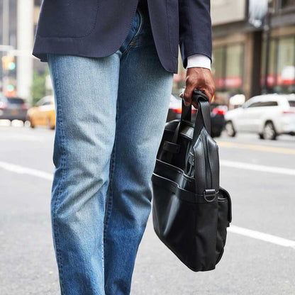 Walker Slim Straight Leg Jean in Light Vintage Wash by Civilianaire - Blue