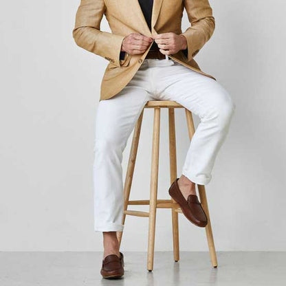 Walker Slim Straight Leg Jean in White Wash by Civilianaire - White