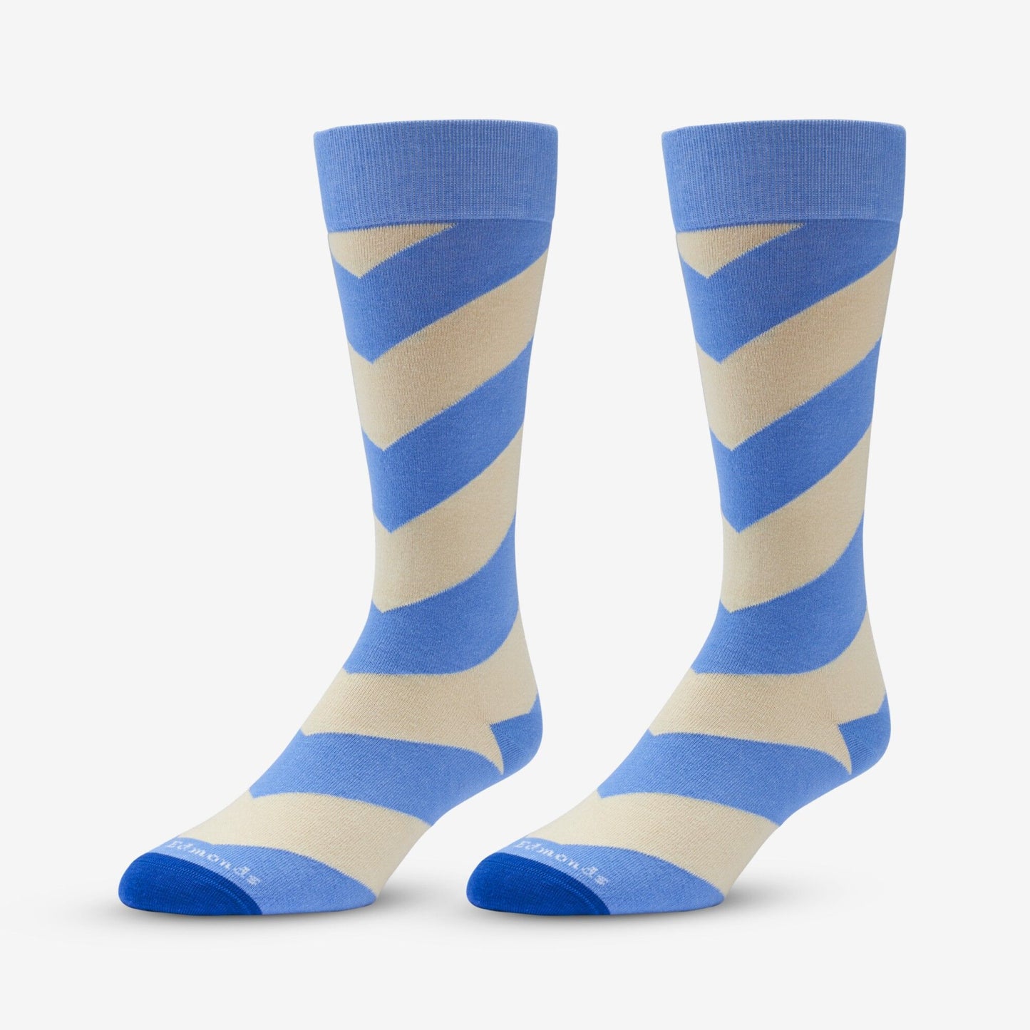 Diagonal Stripe Sock - Blue/Yellow