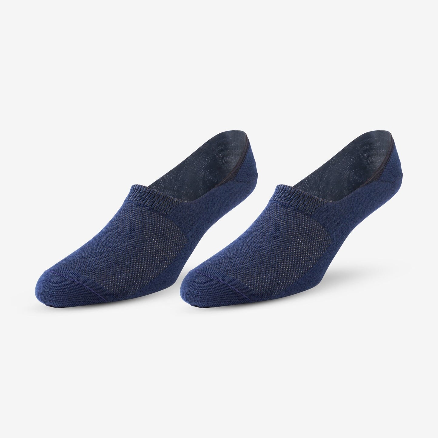 No Show Socks 2 Pair Pack - Navy/Grey