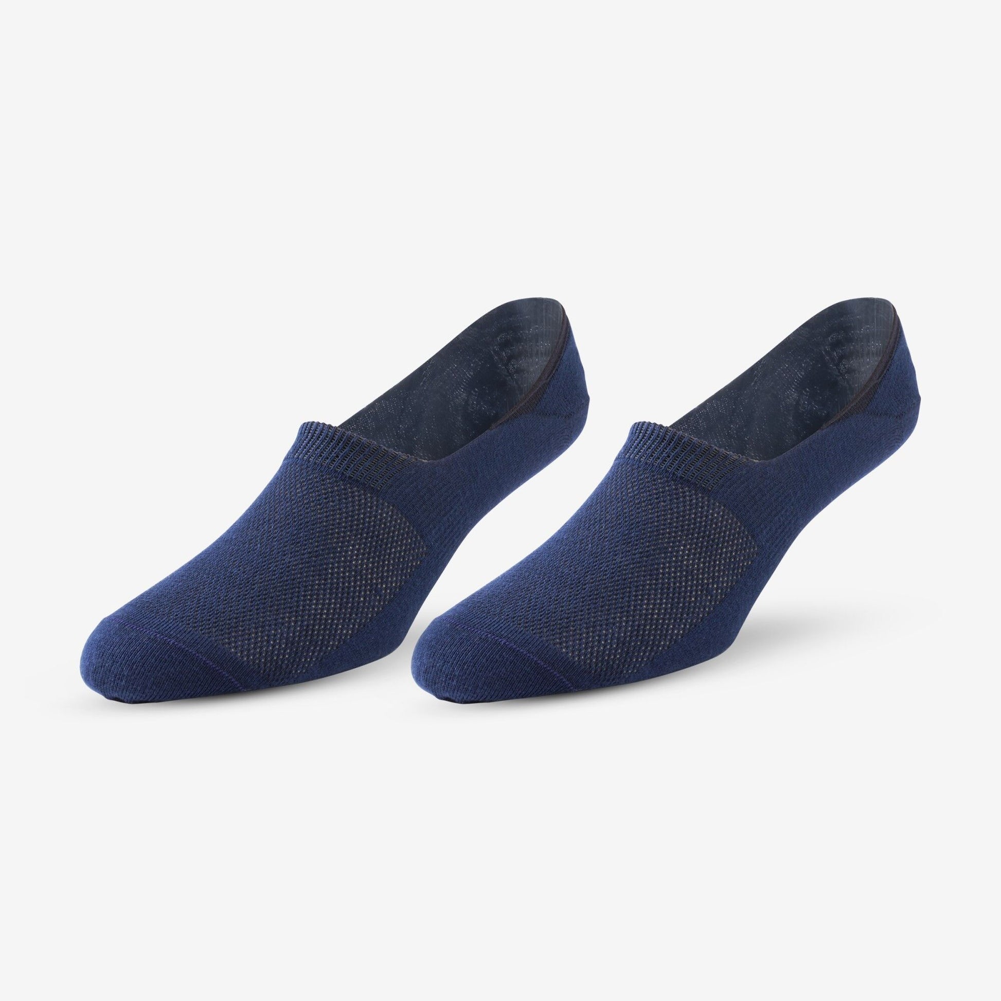 No Show Socks 2 Pair Pack - Navy/Grey