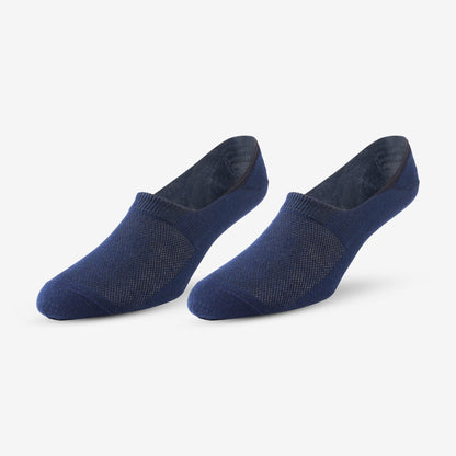 No Show Socks 2 Pair Pack - Navy/Grey