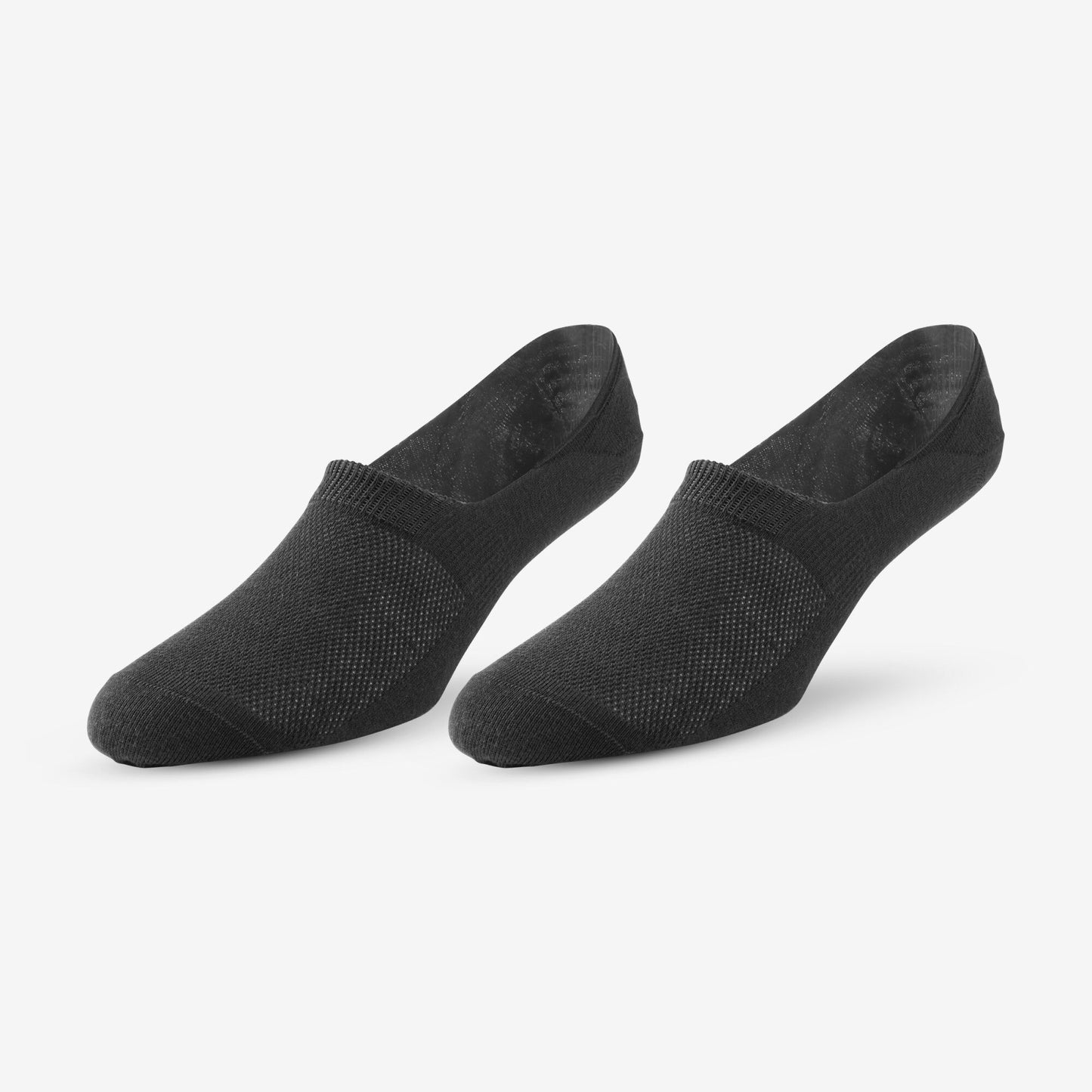 No Show Socks 2 Pair Pack - Black/Khaki